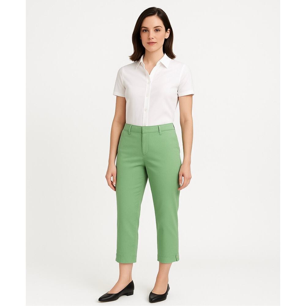 Talbots Light Green Perfect Crop Pants Size 10P